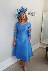 Bluebell A line dress with sleeve #3008